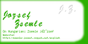 jozsef zsemle business card